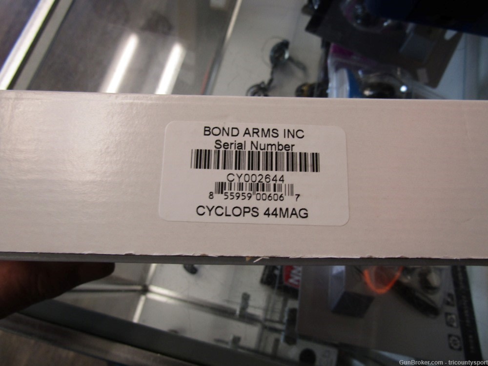 Bond Arms BACY Cyclops Big Bore 44 Mag 1rd, 4.25" Matte Stainless Steel -img-0