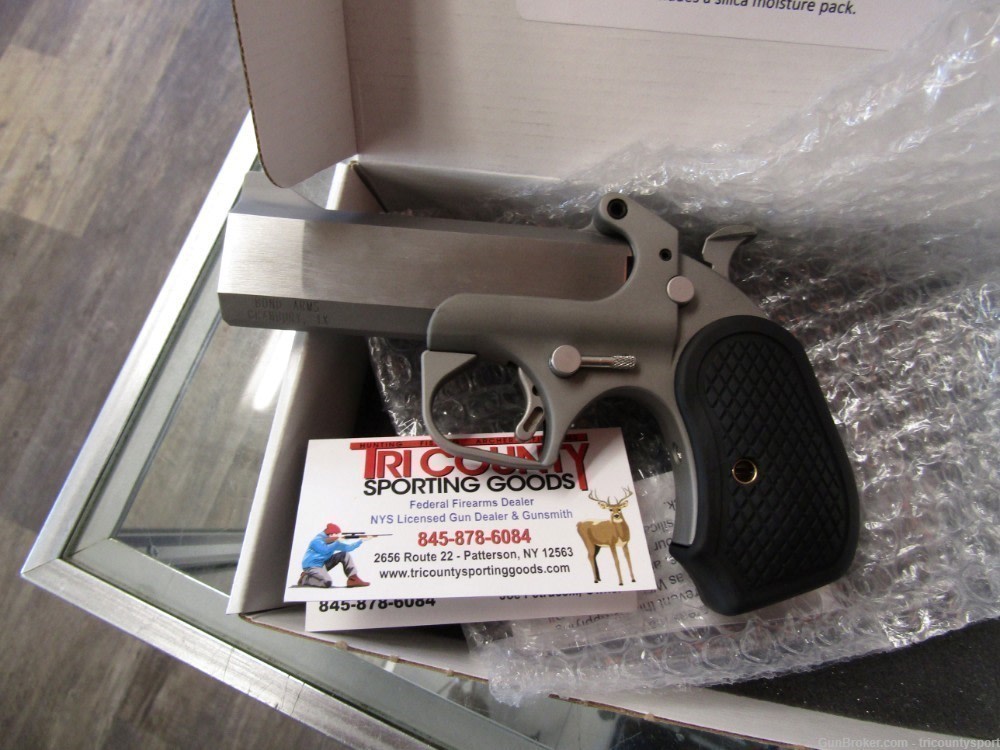 Bond Arms BACY Cyclops Big Bore 44 Mag 1rd, 4.25" Matte Stainless Steel -img-2