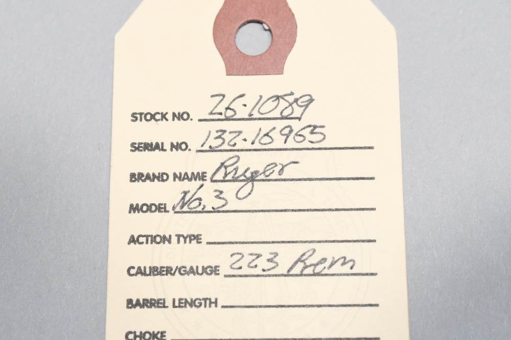 Superb Ruger No.3 Single Shot Falling Block Rifle 223 Rem 22" Bbl 1980-img-1