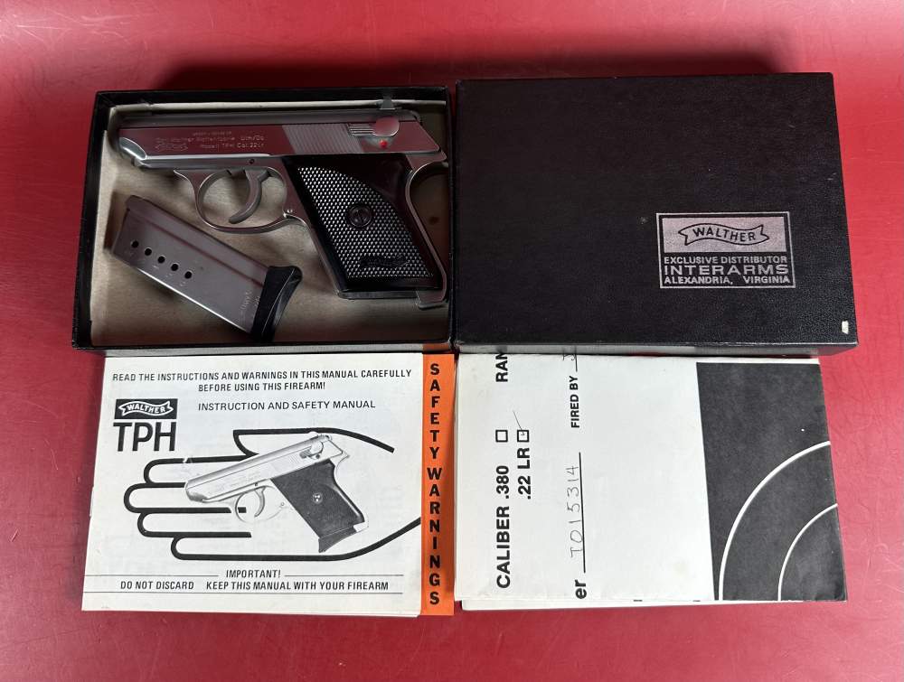 Super Rare Walther Model TPH Stainless .22 LR LNIB-img-0