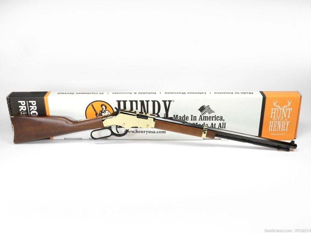 Stunning Brasslite Henry Golden Boy 20" .22LR 16rd Tube Mag NIB, NoCCfee-img-0