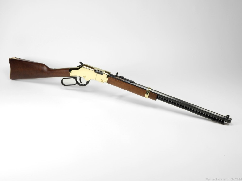 Stunning Brasslite Henry Golden Boy 20" .22LR 16rd Tube Mag NIB, NoCCfee-img-1