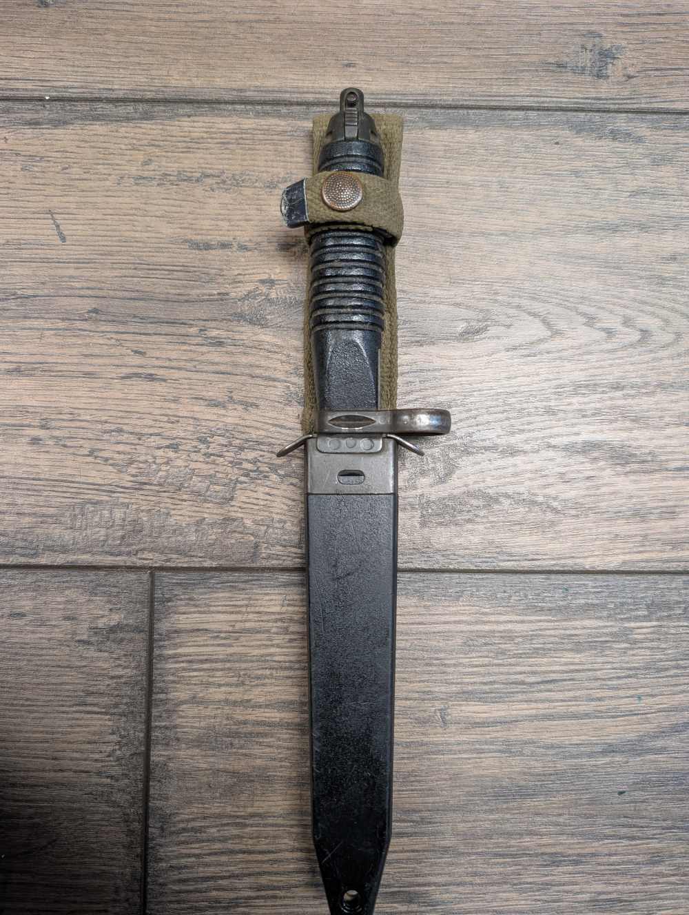 German G3 Bayonet with Scabbard 12 Groove Original Surplus -img-0