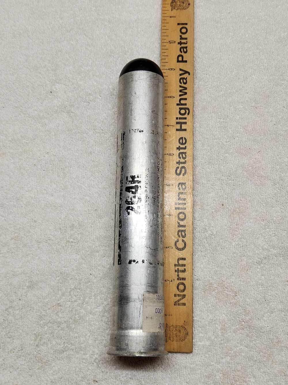 37mm 264R Rubber Baton Round Inert Fired Case Reassembled Riot Control Less-img-0