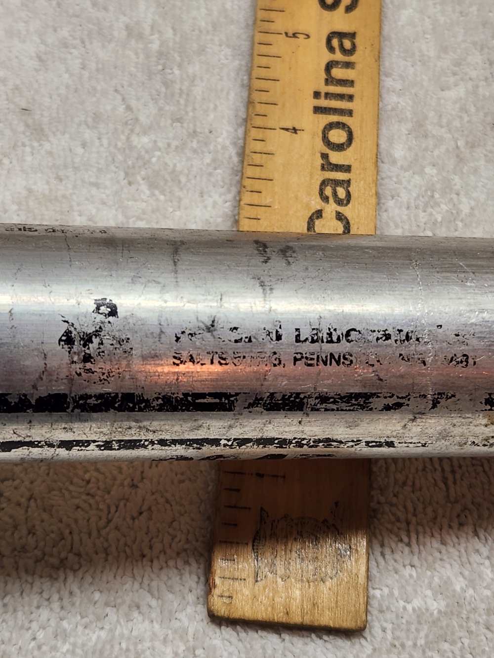 37mm 264R Rubber Baton Round Inert Fired Case Reassembled Riot Control Less-img-7