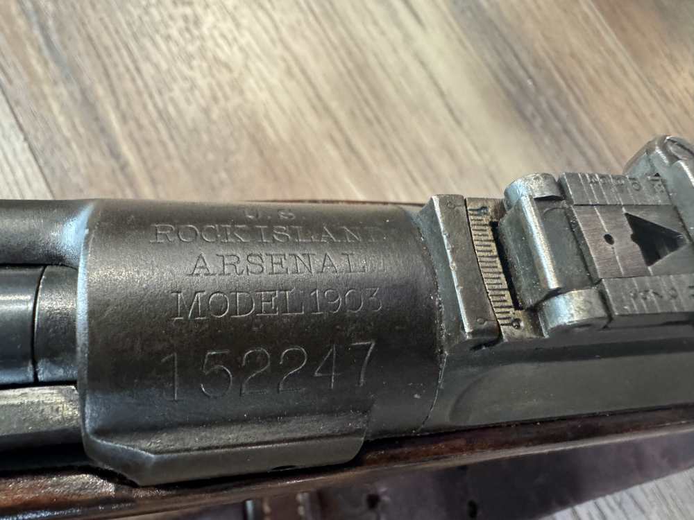 Rock Island Arsenal M1903 .30-06 W/ Bayonet and Loaded Clips C&R Eligible -img-37
