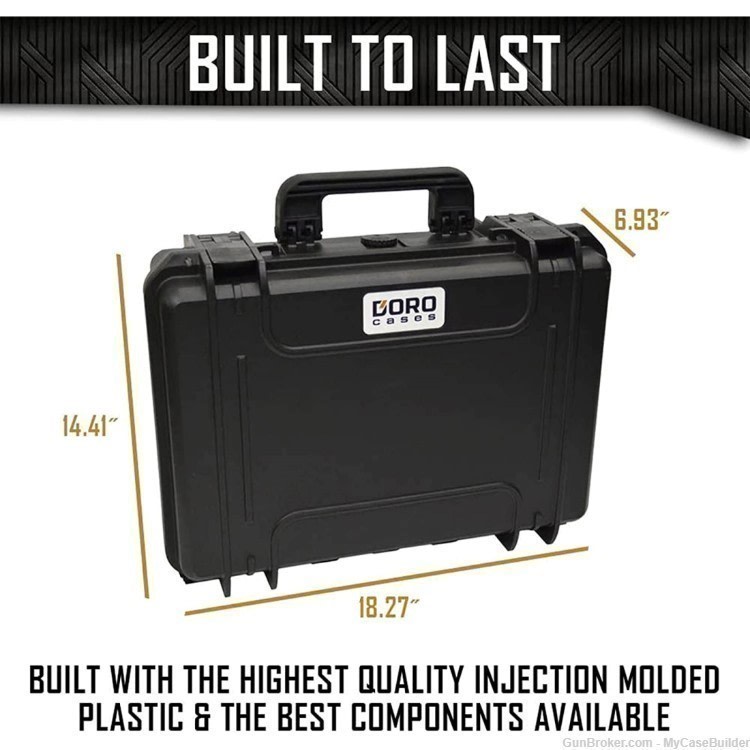 American Flag – 5 Pistol 18 Magazine DORO 1611-6 Heavy Duty Case-img-4