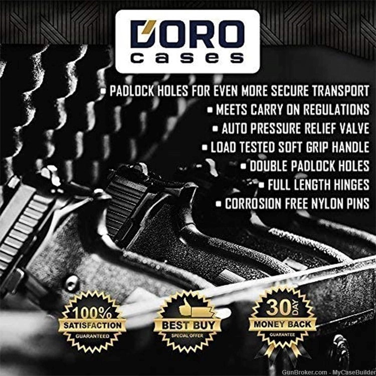 American Flag – 5 Pistol 18 Magazine DORO 1611-6 Heavy Duty Case-img-6