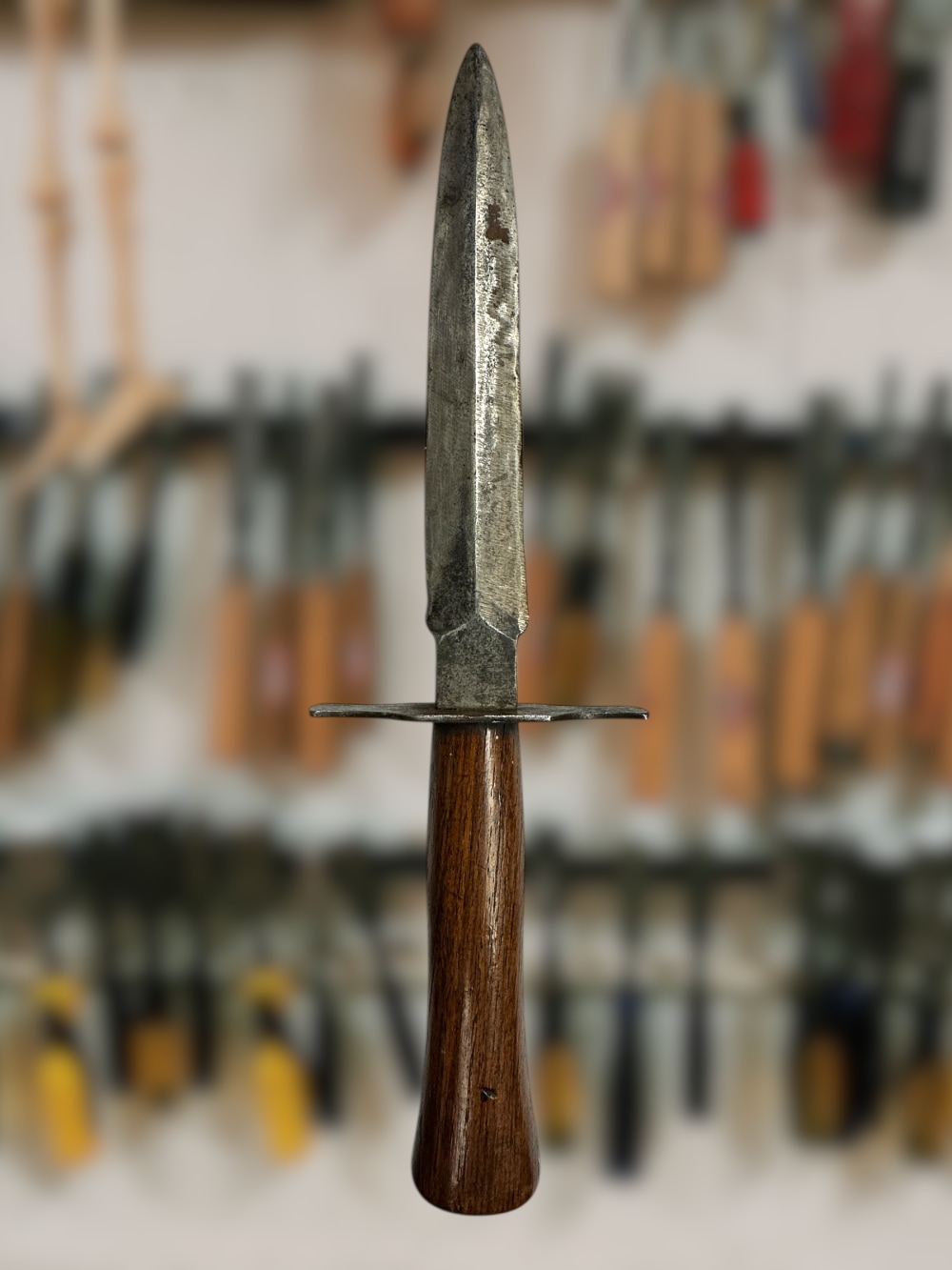 WWI French Astier-Prodon M1916 Fighting Knife Thiers Clover Mark Dagger-img-1