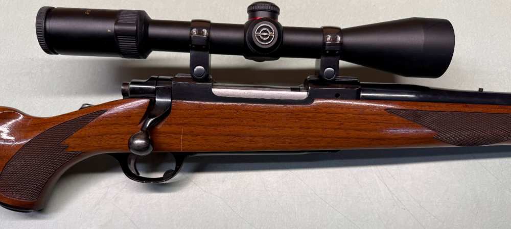 Ruger M77 Tang Safety .338 Win Mag 24.5" Rifle w/ Simmons 4-12x44-img-2