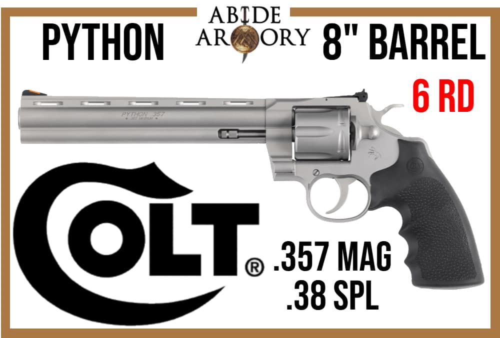 Colt Python Stainless .357 Mag/.38 SPL 8" 6 Rd PYTHON-SM8RTS 098289003485-img-1