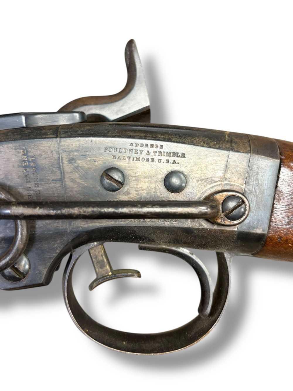 Antique Poultney & Trimble Smith Carbine .50 Cal Black Powder Rifle-img-4