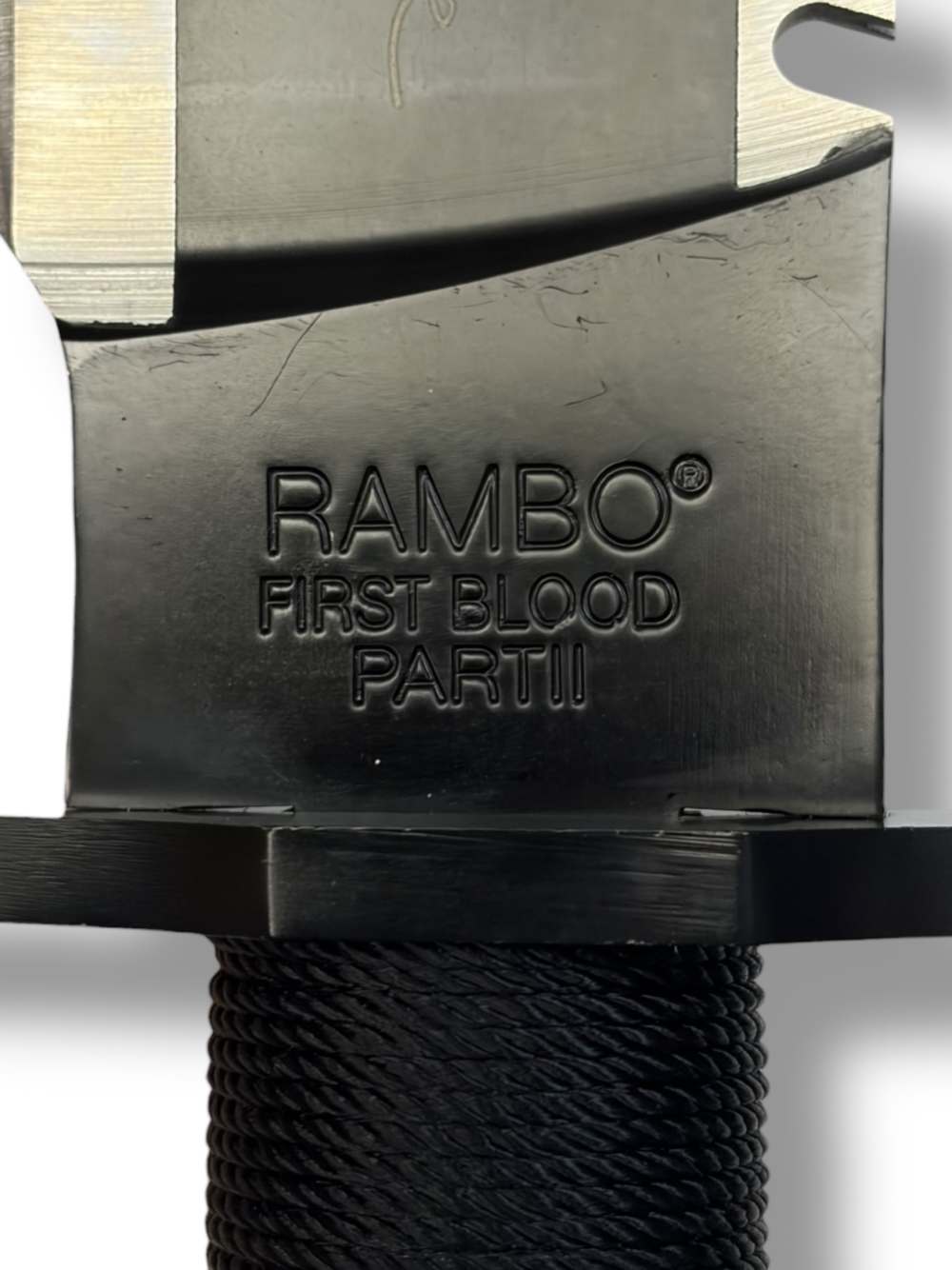 Signed Rambo First Blood Part II Fixed Blade Knife w/ Sheath & Box-img-4