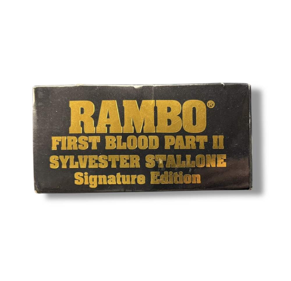 Signed Rambo First Blood Part II Fixed Blade Knife w/ Sheath & Box-img-17