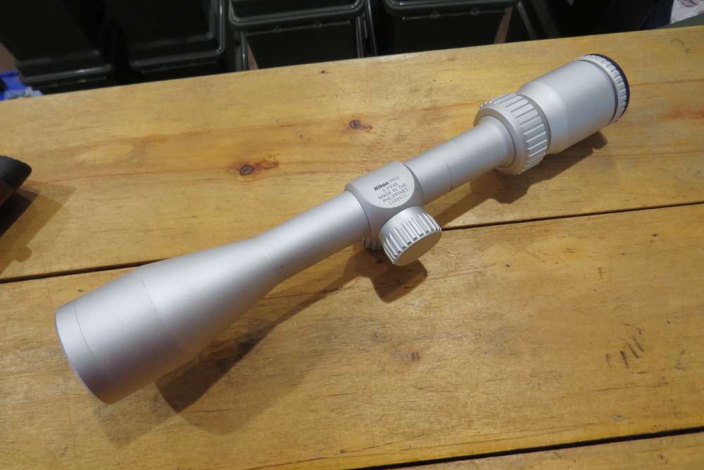 Silver Stainless Color Nikon Prostaff 3-9x40mm BDC Reticle-img-0