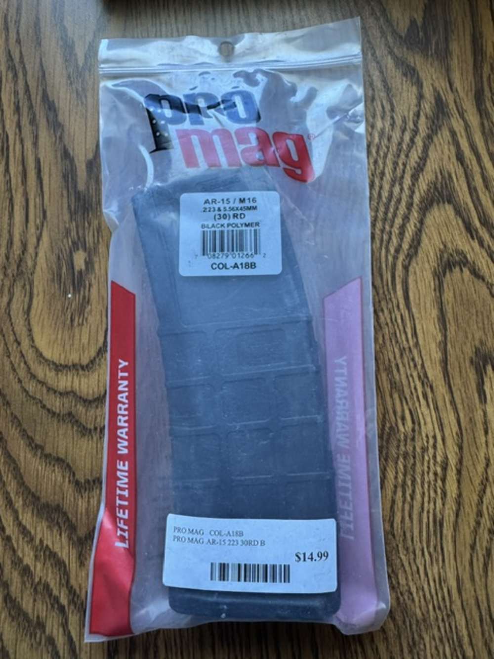 ProMag 30 Round .223 Rem/5.56 AR-15/M-16 Magazine, Black - COLA18B-img-0