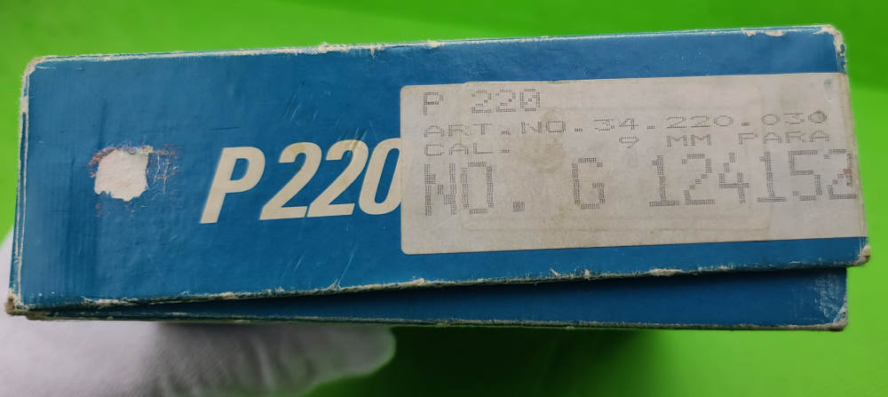 SIG SAUER P220 * 9MM * MADE IN WEST GERMANY * BORN 1982 ORIGINAL BLUE BOX-img-3