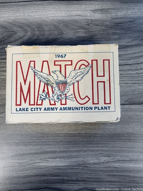 1967 Lake City Army Ammunition Plant .30 Caliber Match M72 Box (Empty)-img-0
