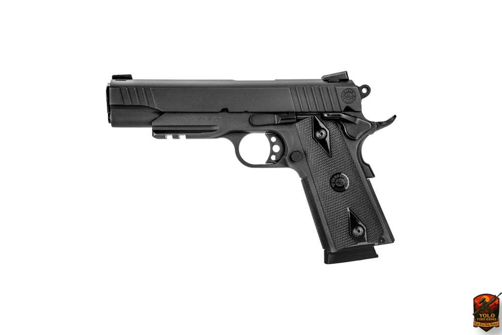 Taurus 1911 .45 ACP Full-Size Matte Black Pistol, SAO, 5.0", 8RD-img-1