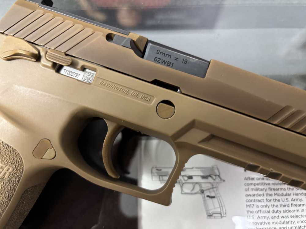 Sig Sauer P320 M17 Surplus WITH Display Case, COA, Original Box, Paperwork -img-5