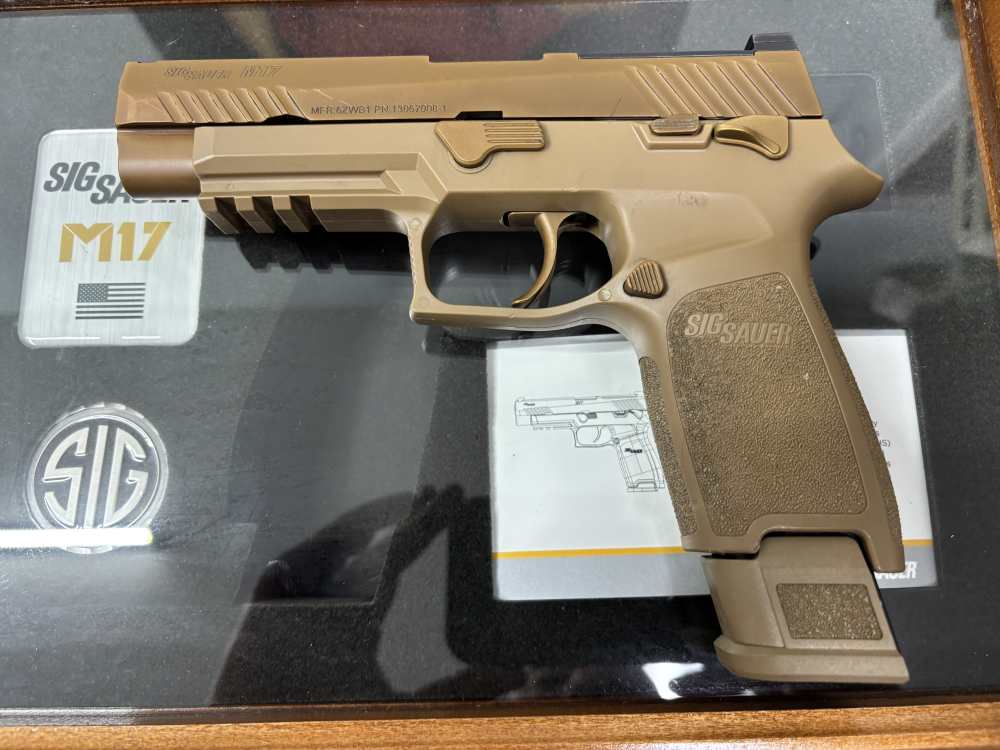 Sig Sauer P320 M17 Surplus WITH Display Case, COA, Original Box, Paperwork -img-11