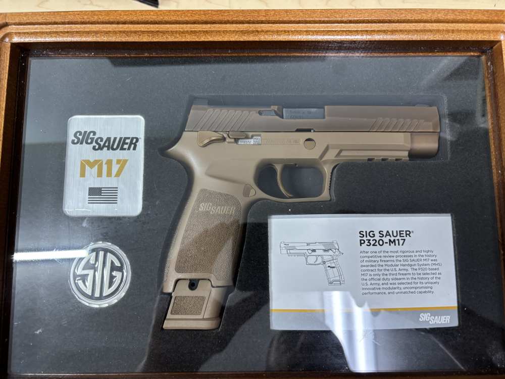 Sig Sauer P320 M17 Surplus WITH Display Case, COA, Original Box, Paperwork -img-2