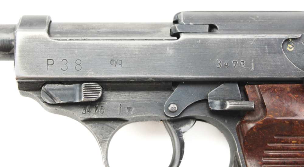  Spreewerk CYQ P.38 P38 9MM Luger WWII WW2 Mfg 1943-img-2