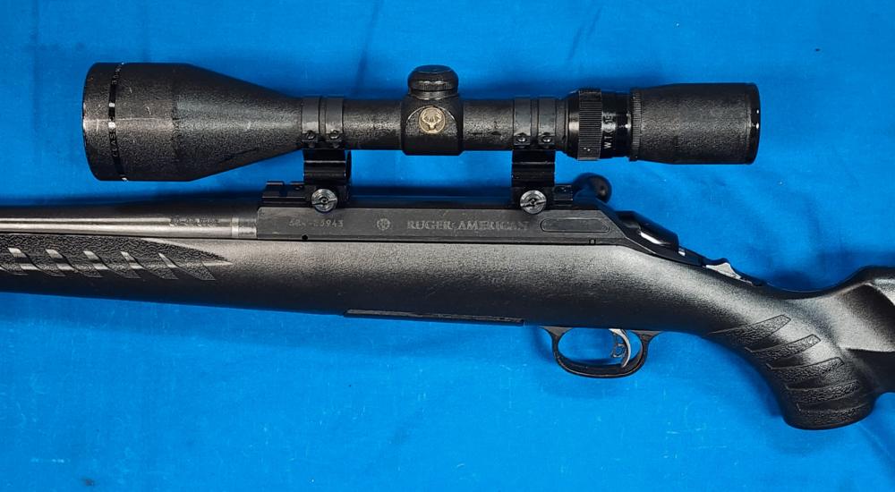 RUGER AMERICAN RIFLE .30-06 22" BLACK SYNTHETIC W/SCOPE, EXC COND, 2015-img-6