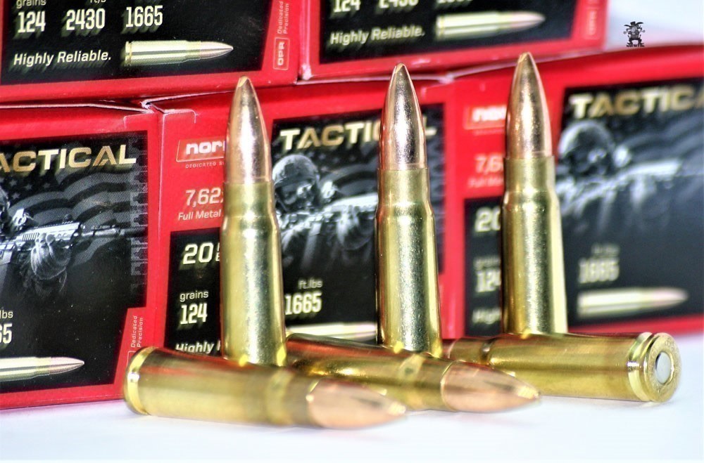 7.62x39 Brass NORMA Tactical BRASS 762x39 124 gr FMJ FRESH AK47/SKS 100 RD-img-2