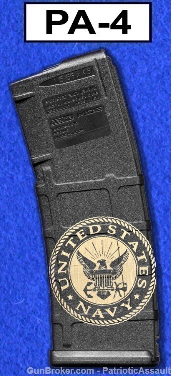 LASER ENGRAVED PMAG 30 GEN M2 - US NAVY - NO CC FEE - SHIPPING TO CA-img-1