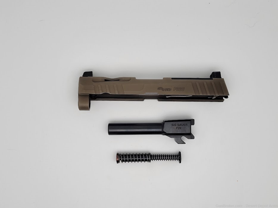 P320 SPECTRE Slide, 3.9", XRAY3 Suppressor Sights, R2 Optic Ready W Barrel-img-1