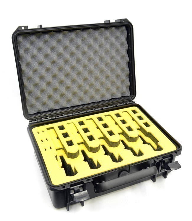 5 Pistol 18 Magazine DORO D1611-6 Heavy Duty Case w/ Yellow Topguard Foam-img-0