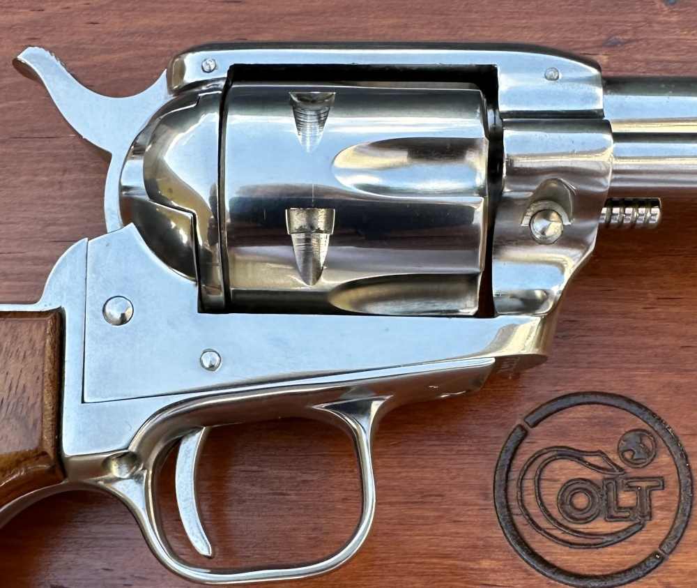 Colt Single Action Frontier Scout 4 3/4” Nickel .22LR, 1965, C&R, CA OK-img-15