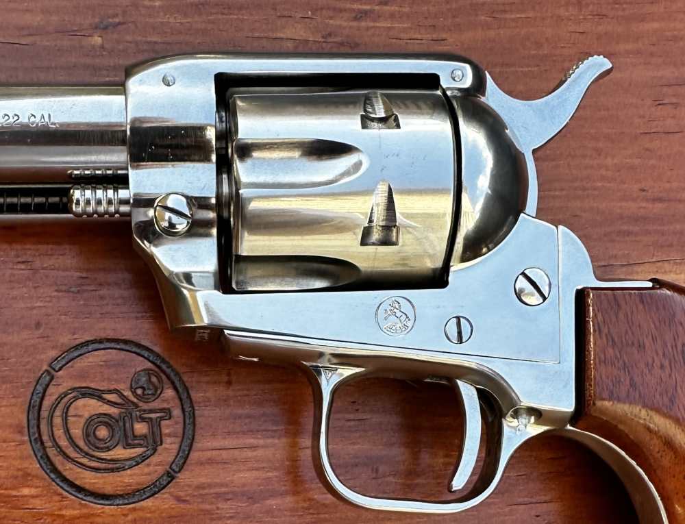 Colt Single Action Frontier Scout 4 3/4” Nickel .22LR, 1965, C&R, CA OK-img-3
