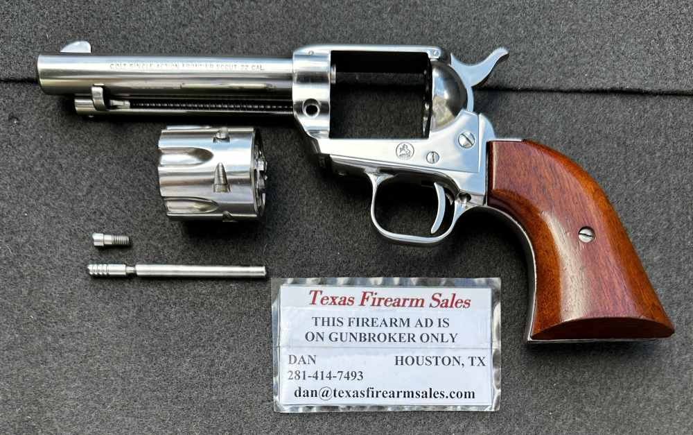 Colt Single Action Frontier Scout 4 3/4” Nickel .22LR, 1965, C&R, CA OK-img-36