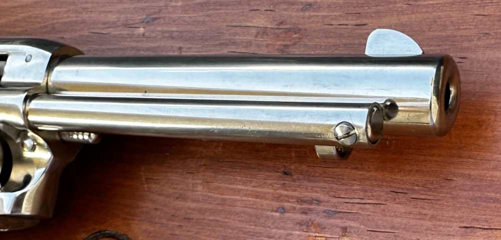 Colt Single Action Frontier Scout 4 3/4” Nickel .22LR, 1965, C&R, CA OK-img-20