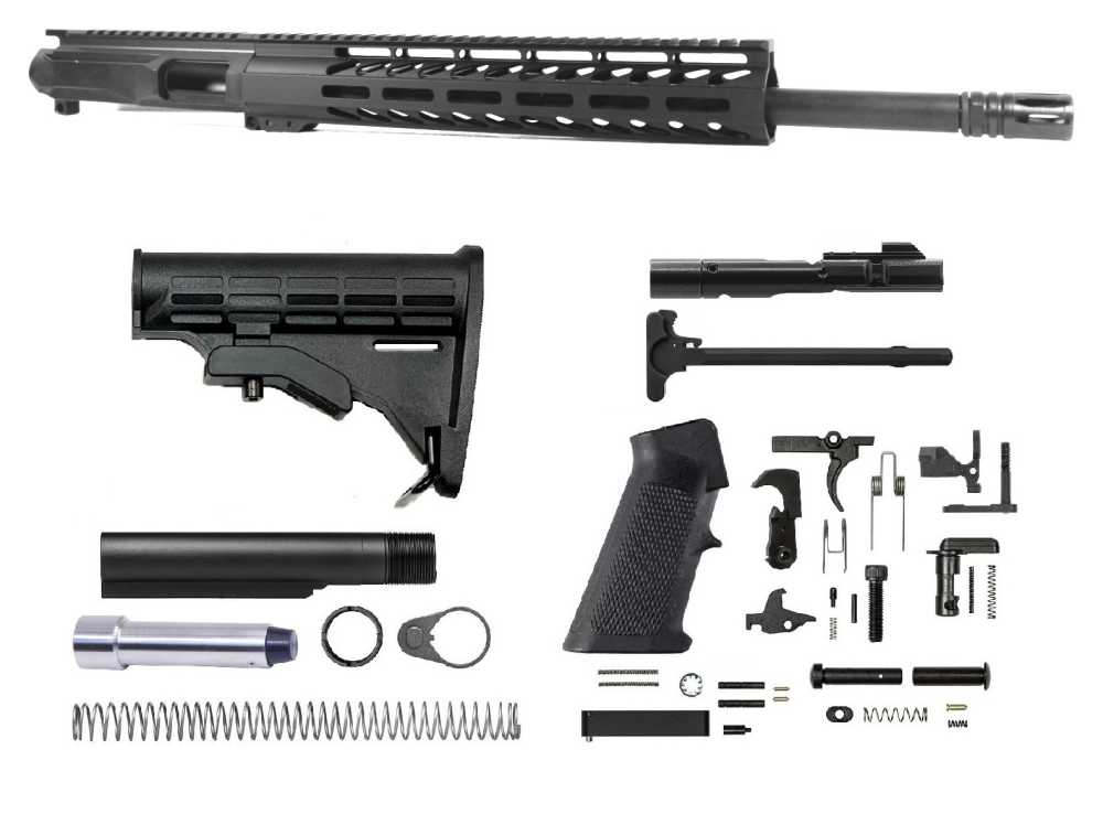PRO2A TACTICAL 16 inch 9mm AR-15 Pistol Caliber Melonite Upper Complete Kit-img-0