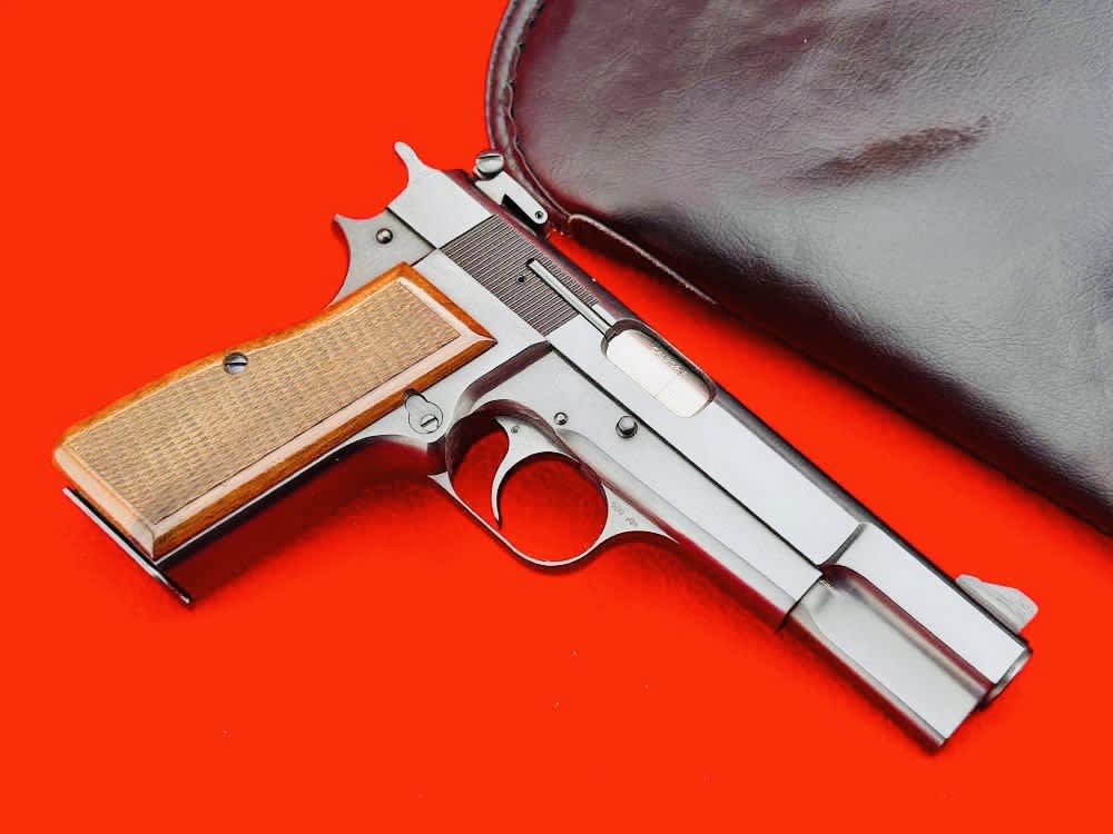 HIGH CONDITION 1977 Browning Hi Power 9mm Rare Early Target Model 99%+-img-4
