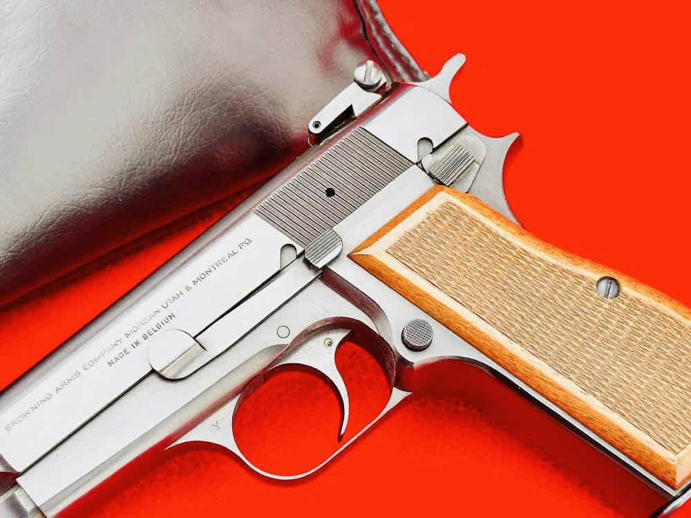 HIGH CONDITION 1977 Browning Hi Power 9mm Rare Early Target Model 99%+-img-2