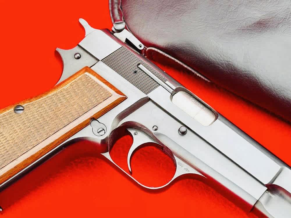 HIGH CONDITION 1977 Browning Hi Power 9mm Rare Early Target Model 99%+-img-6