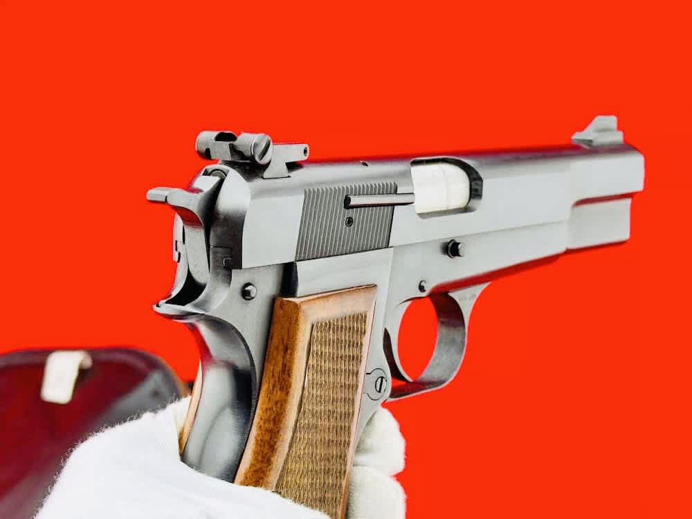 HIGH CONDITION 1977 Browning Hi Power 9mm Rare Early Target Model 99%+-img-14