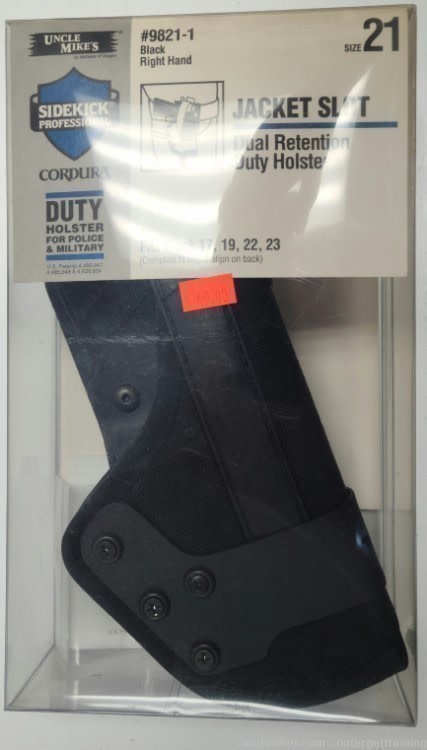 UNCLE MIKES JACKET SLOT DUAL RETENTION DUTY HOLSTER  R/H  GLK 17, 19, 22, 2-img-0