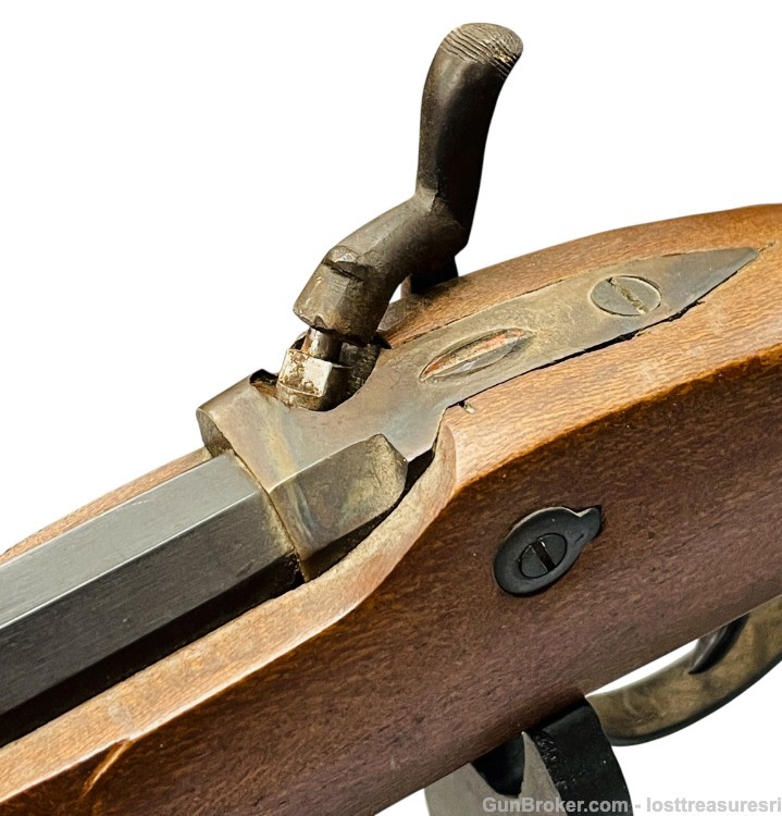 Vintage Made In Spain PIC Muzzleloader Rifle Maple Stock 9 mm Musket-img-27
