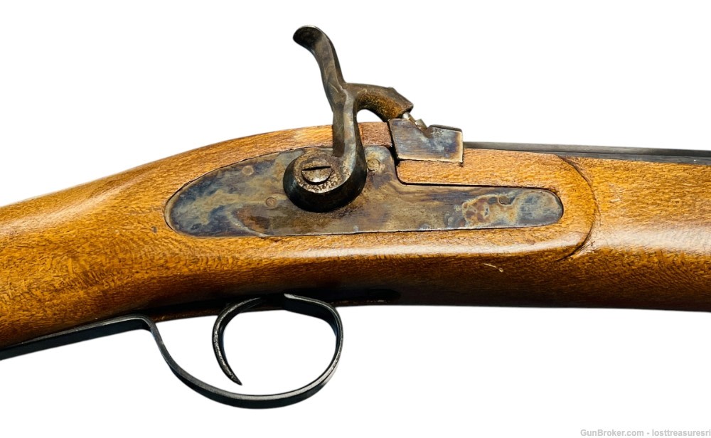 Vintage Made In Spain PIC Muzzleloader Rifle Maple Stock 9 mm Musket-img-2