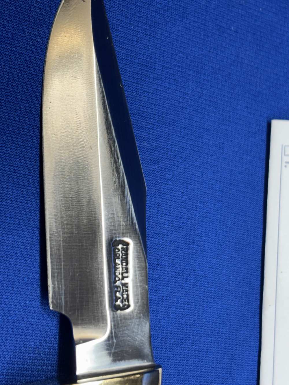 1980's RANDALL # 8 -4" KNIFE & STAG HANDLE  W/ SHEATH!  mfg: ORLANDO FL-img-3