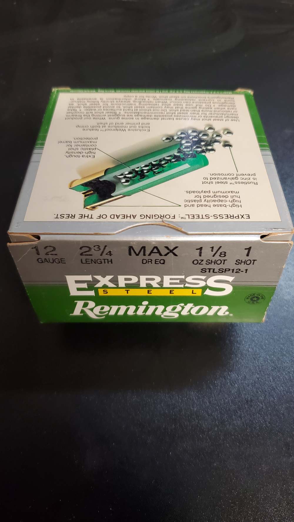 Remington Express Steel 12 Gauge – 2¾" – #1 Steel Shot – Full Box (25 Round-img-0