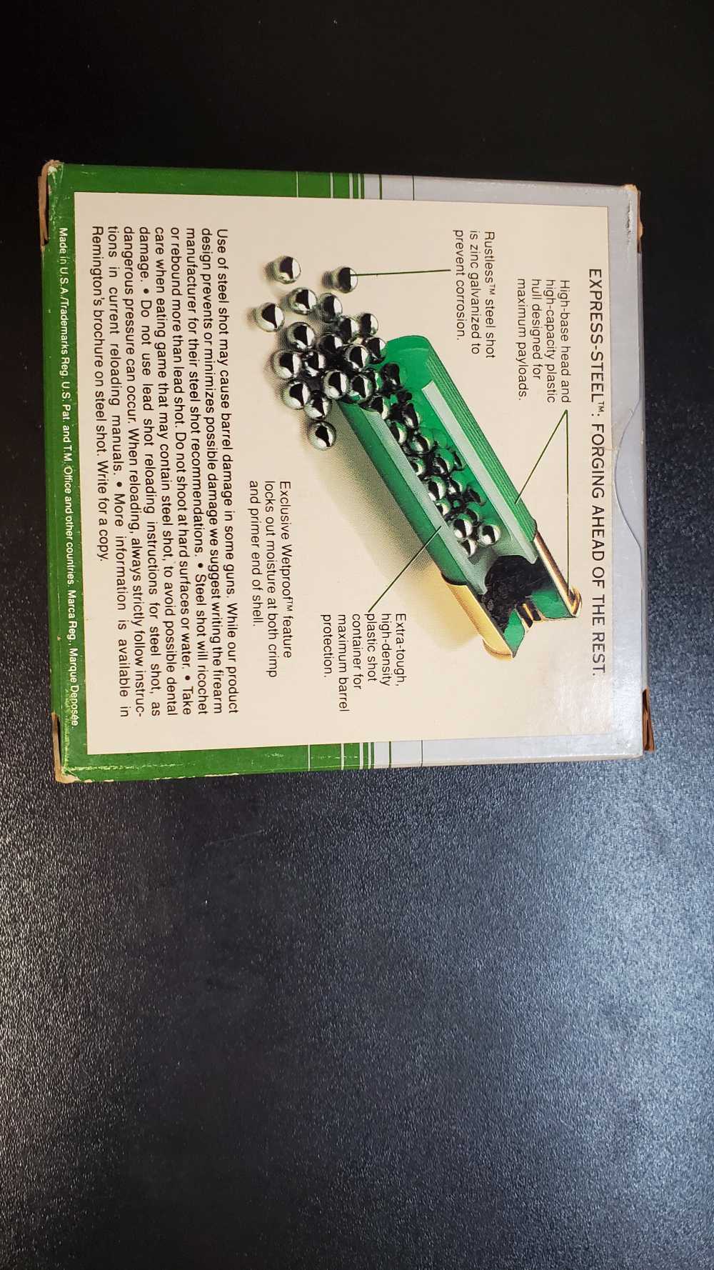 Remington Express Steel 12 Gauge – 2¾" – #1 Steel Shot – Full Box (25 Round-img-3