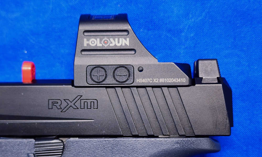 EXCELLENT UPGRADED RUGER RXM 9MM PISTOL, 4" NDZ MATCH, HOLOSUN RED DOT-img-8