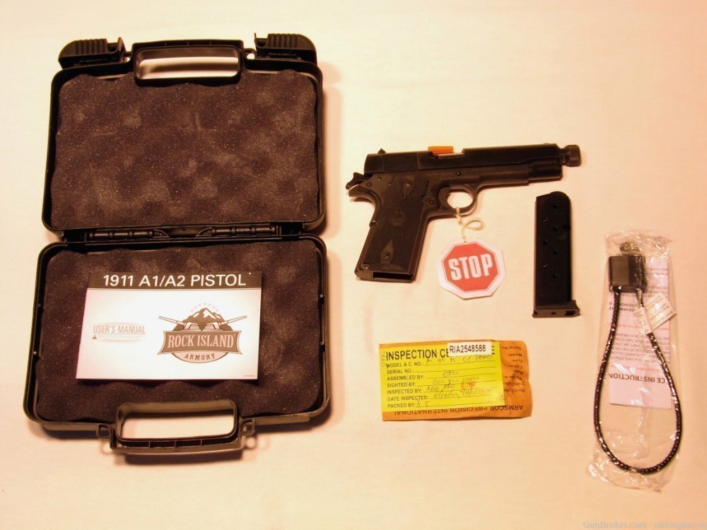 Rock Island M1911 A1 GI Standard FS (Threaded) 51473-img-1