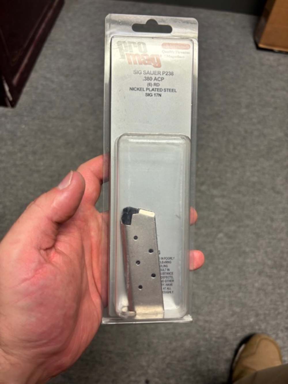 PRO MAG MAGAZINE FOR SIG SAUER P238 .380ACP 6RD FLUSH FIT-img-0